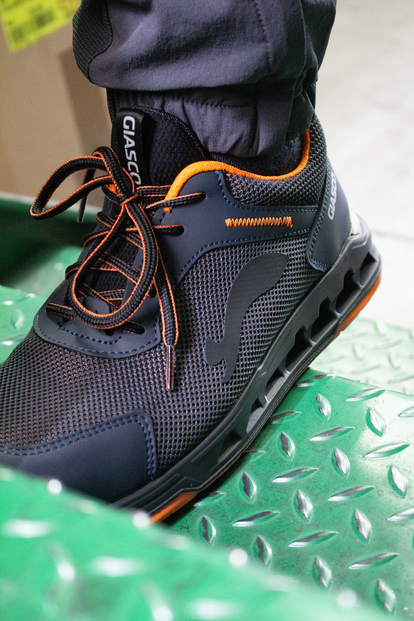 Pantofi S1PL FO SR bleumarin/portocaliu STAR GIASCO