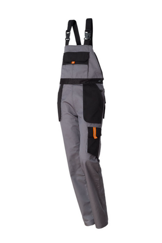Salopeta de protectie femei Vulcano Renania gri/negru (55B7)
