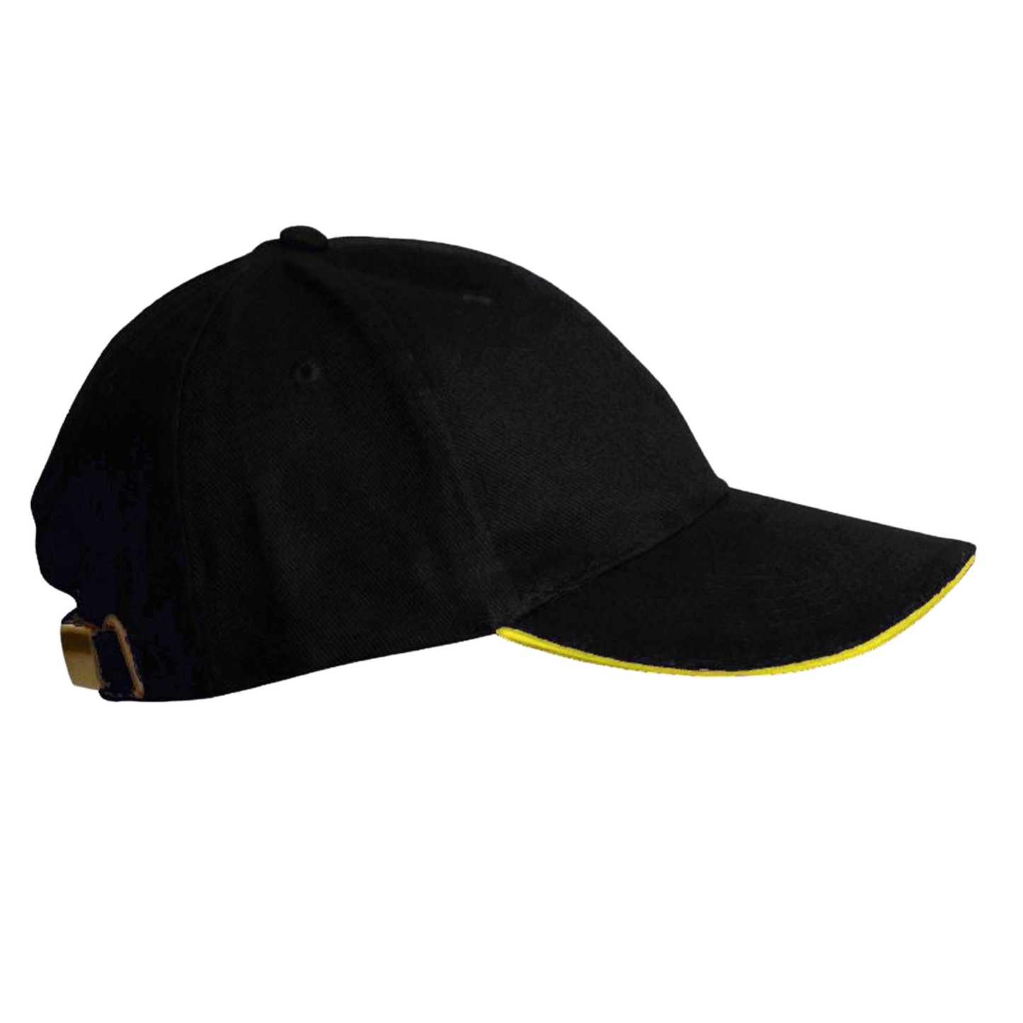 Sapca neagra cu galben unisex bumbac Max