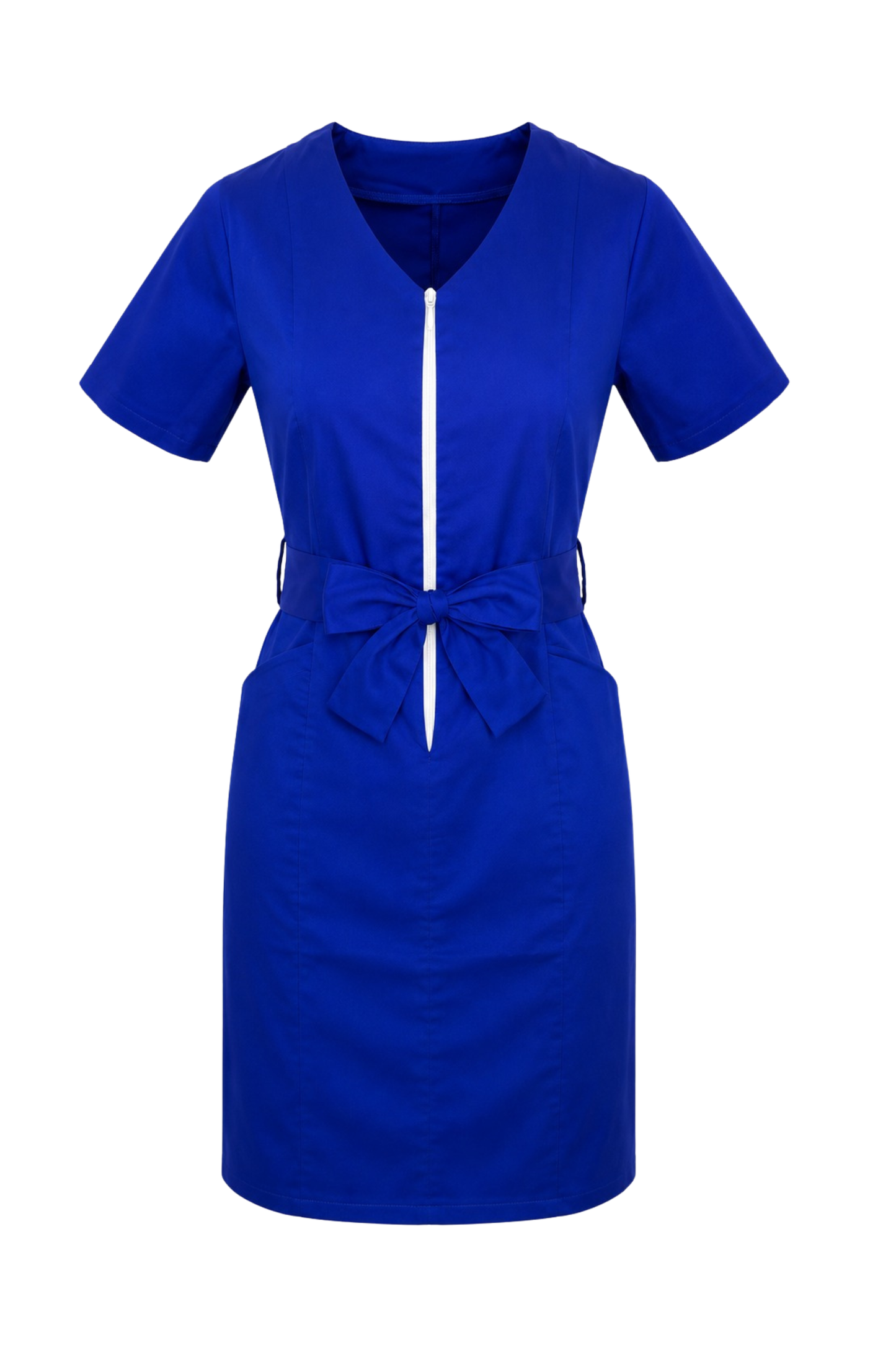 Sarafan medical stretch poplin 165gr albastru royal Aurora Flex