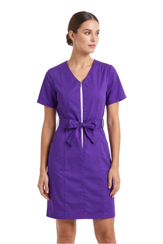 Sarafan medical poplin 165gr violet Aurora