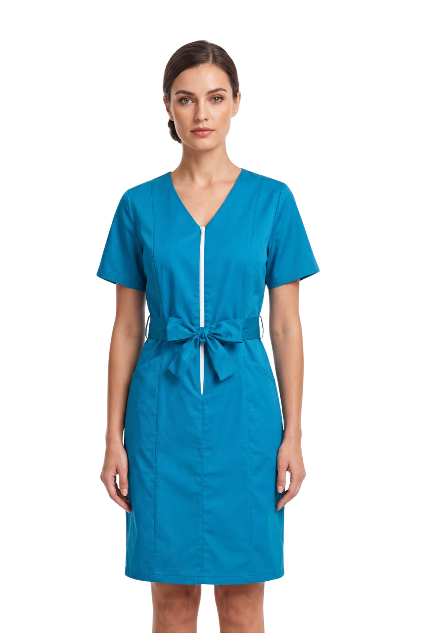 Sarafan medical stretch poplin 165gr turcoaz Aurora Flex