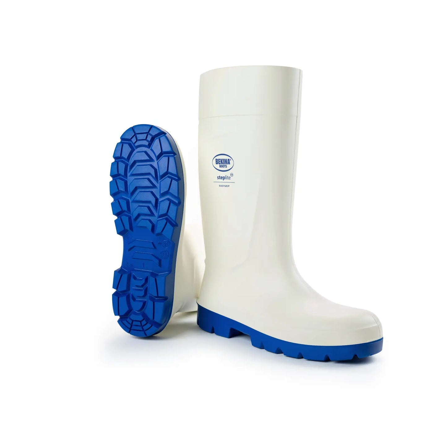 Cizme albe premium fara bombeu O4 Steplite EasyGrip Bekina