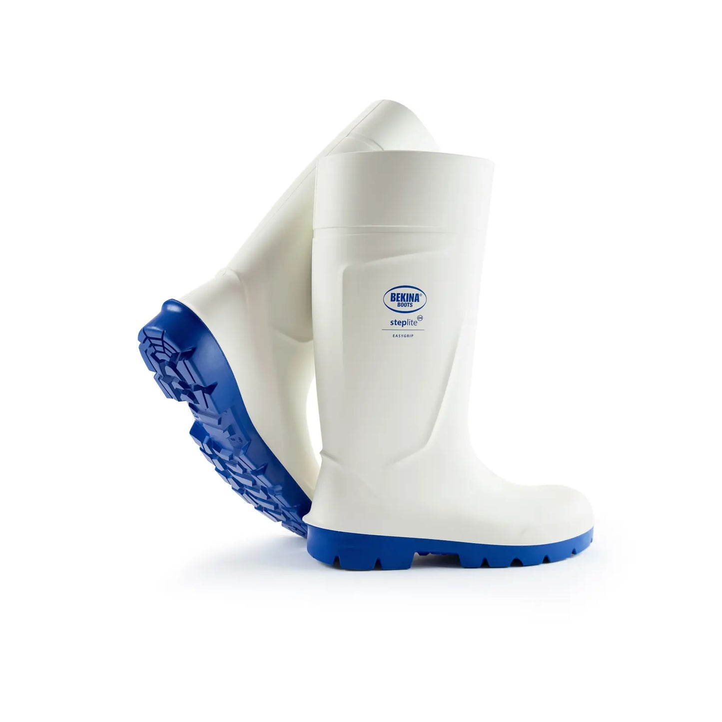 Cizme albe premium fara bombeu O4 Steplite EasyGrip Bekina