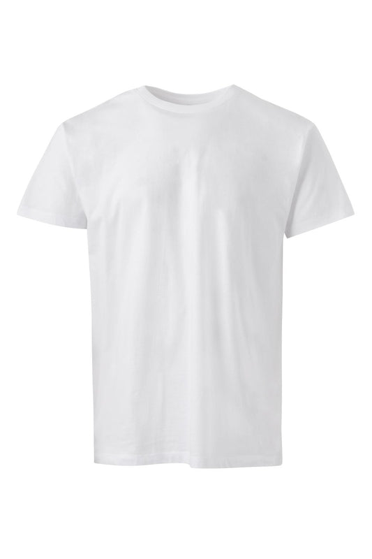 Tricou jersey tubular simplu 150g maneca scurta alb Tasmania