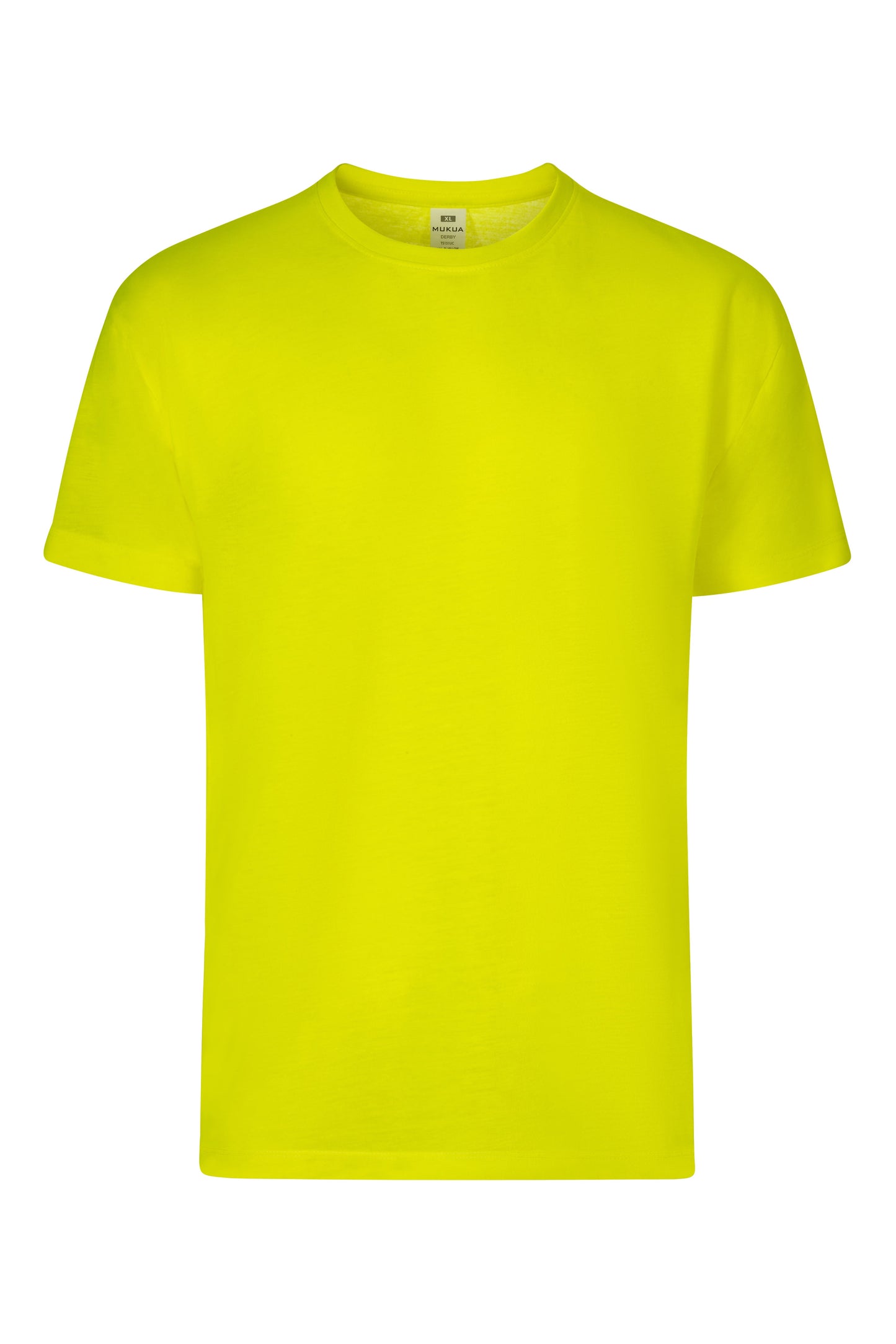 Tricou poliester 150g maneca scurta galben fluo Derby