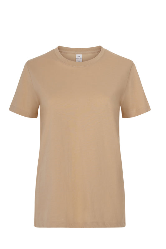 Tricou jersey tubular simplu 155g dama maneca scurta Nisipiu Melbourne Woman