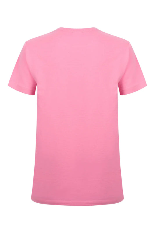 Tricou maneca scurta dama bumbac 155g roz bombon Melbourne Woman