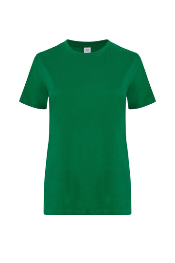 Tricou jersey tubular simplu 155g dama maneca scurta verde kelly Melbourne Woman
