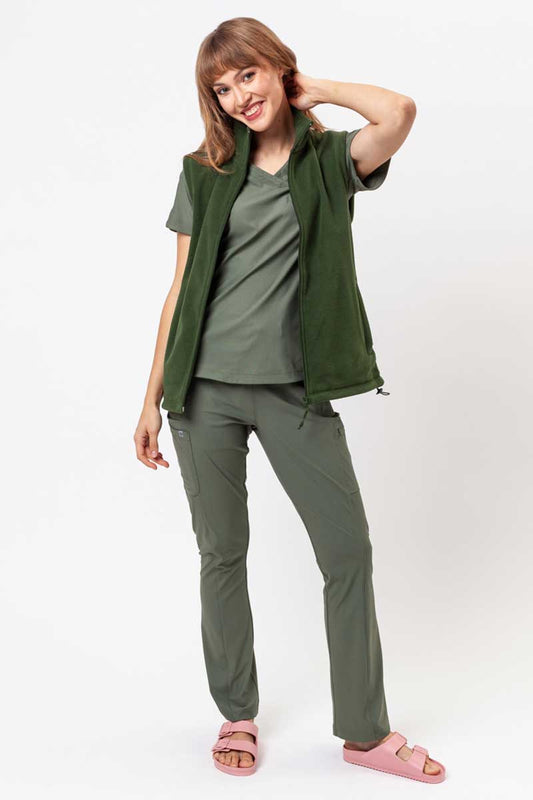 Vesta polar fleece verde sticla unisex Next