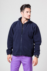 Jacheta fleece barbat bleumarin