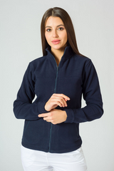 Jacheta fleece dama bleumarin