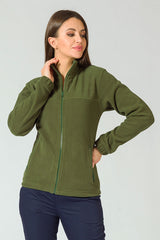 Jacheta fleece dama verde sticla