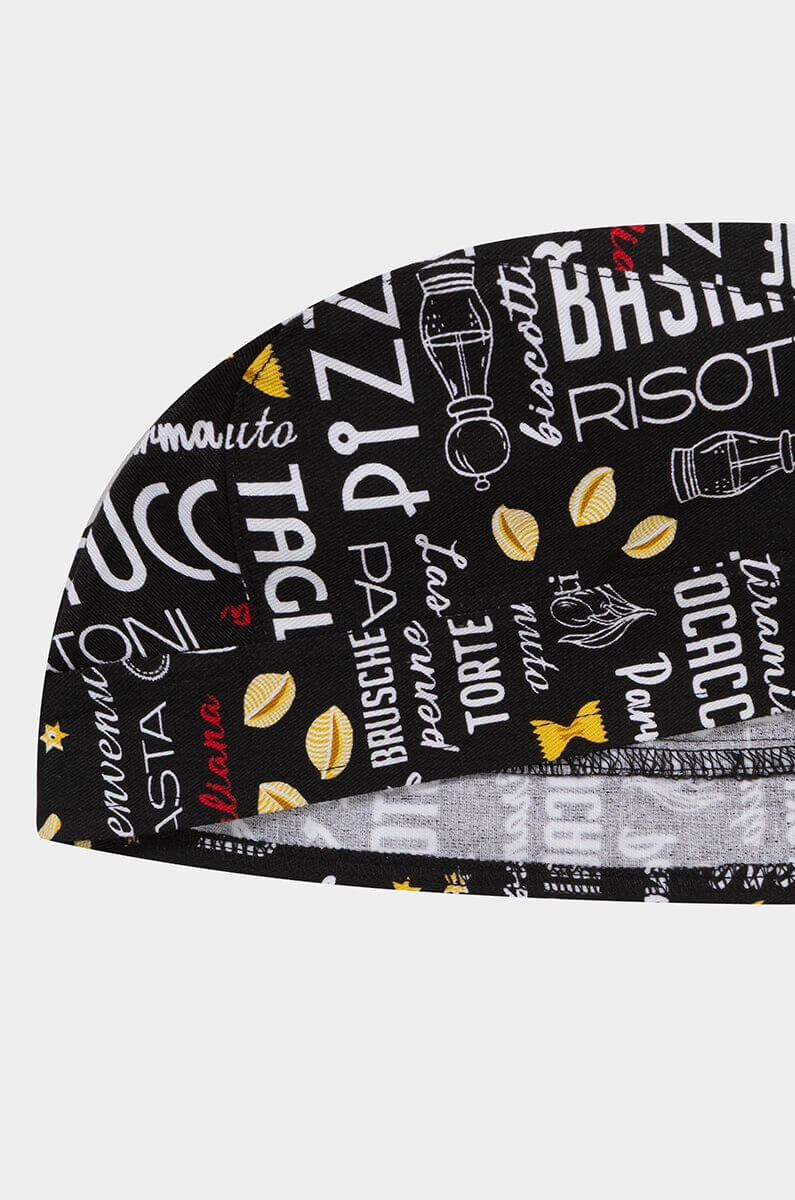 Bandana bucatar neagra Italia unisex tercot 200g Gordon