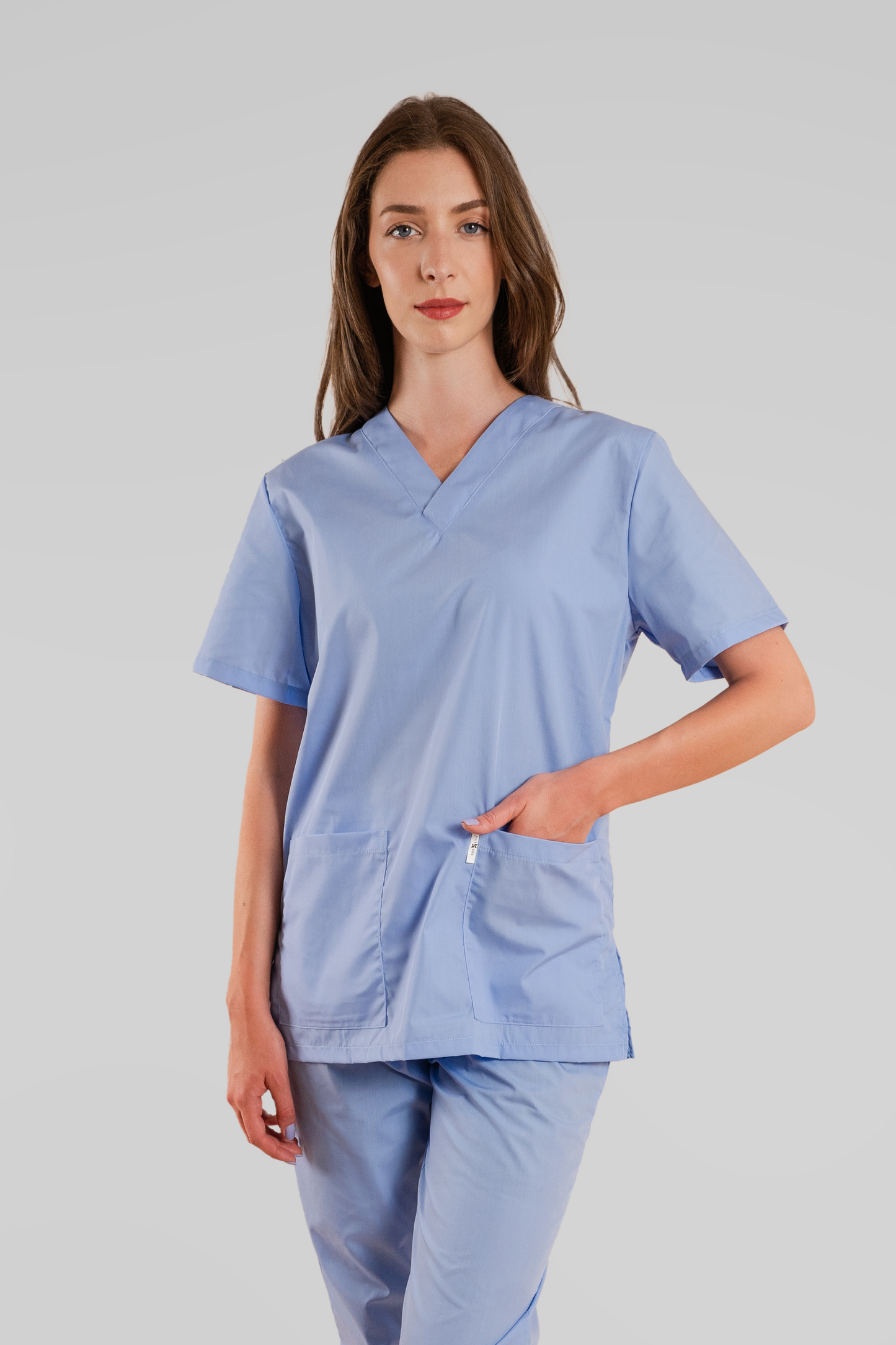 Bluza medicala Bleu Unisex Poplin 115gr Albert