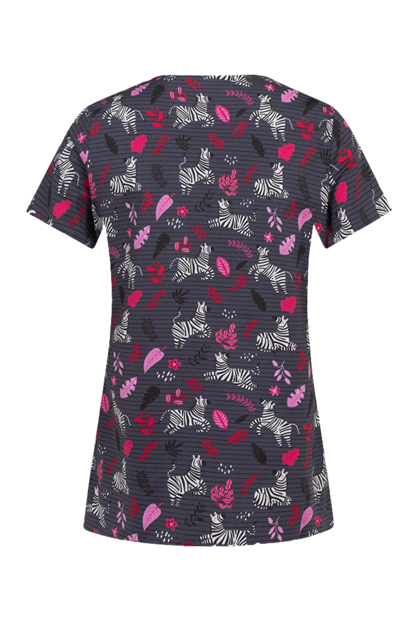 Bluza medicala unisex gri zebre bumbac-elastan 140g Bambina