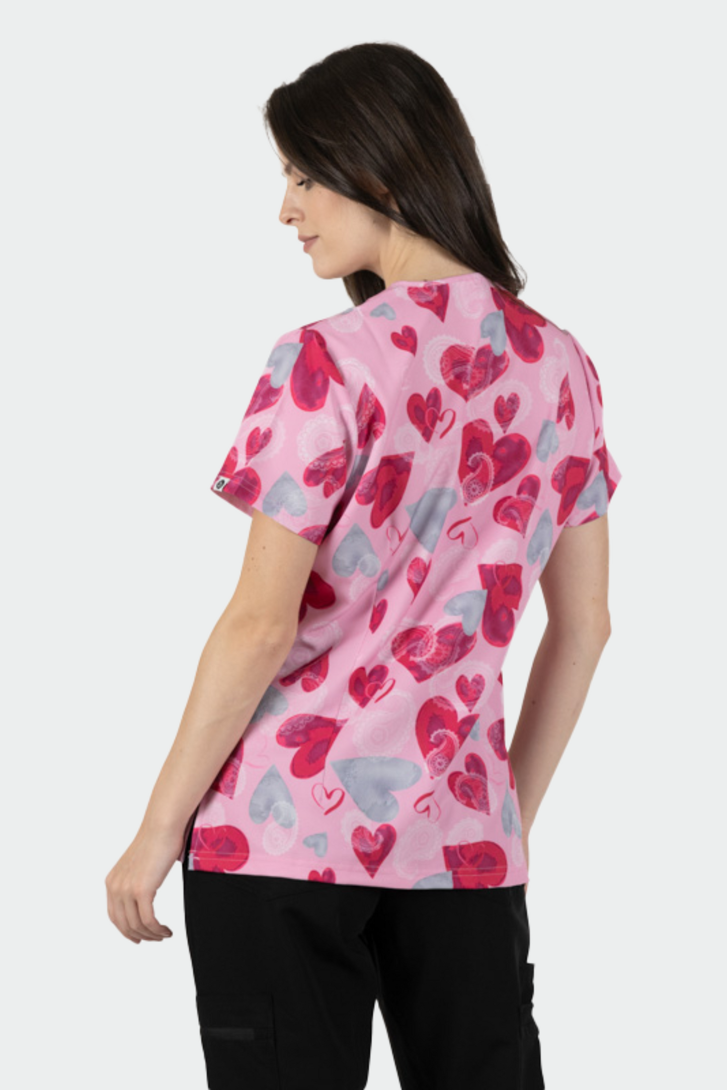 Bluza medicala stretch poliester 170g love is in the air dama Isabella