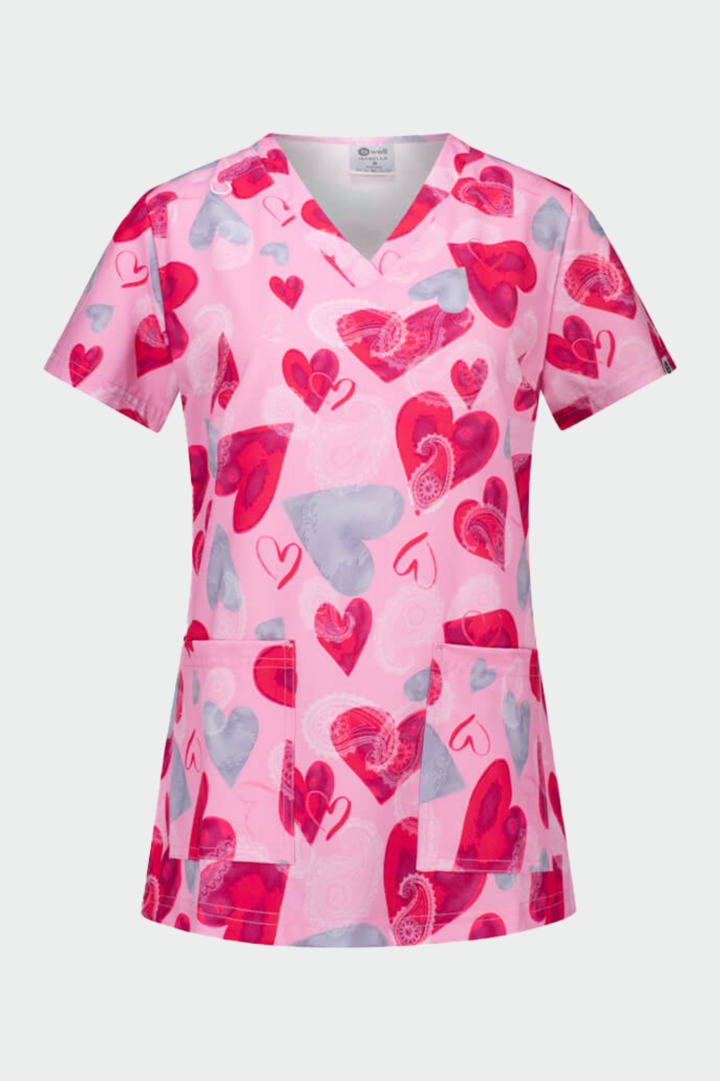 Bluza medicala stretch poliester 170g love is in the air dama Isabella