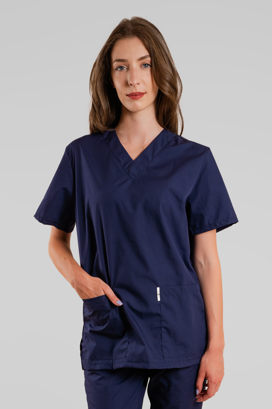 Bluza medicala Bleumarin Unisex Poplin 115gr Albert