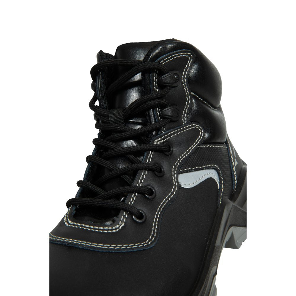 Bocanci protectie S3S/SR/FO unisex negru microfibra Panther (32A4)