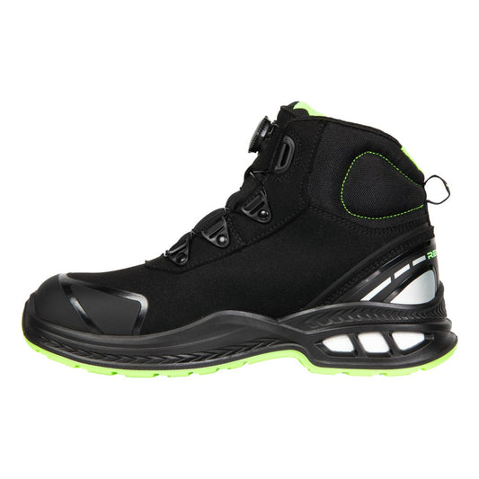 Bocanci protectie S3S/SR/FO/ESD unisex negru/verde microfibra Viper (32A9)
