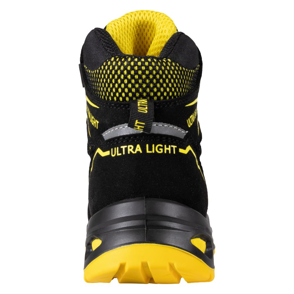 Bocanci protectie S3S/SR/FO/ESD unisex negru piele velur Utralight (29A7)