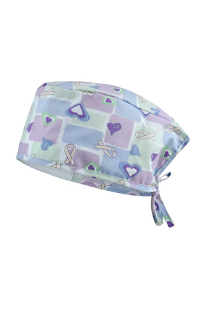 Bandana medicala tercot 140g inimi mov panglici dama