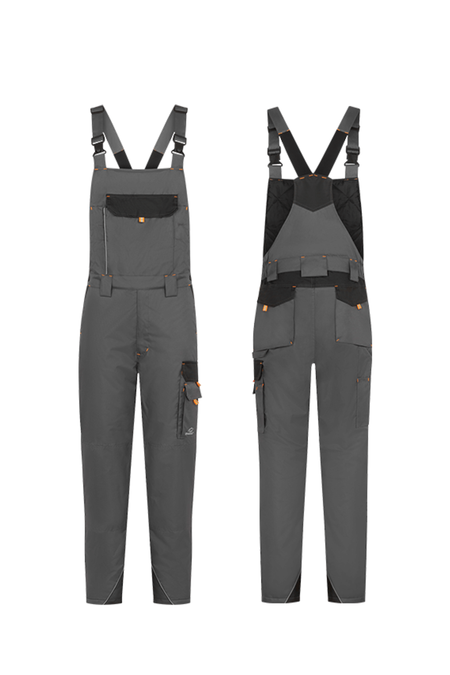 Costum de iarna poliester gri/negru barbat Braver