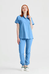 Costum medical Bleu Unisex Poplin 160g Activity