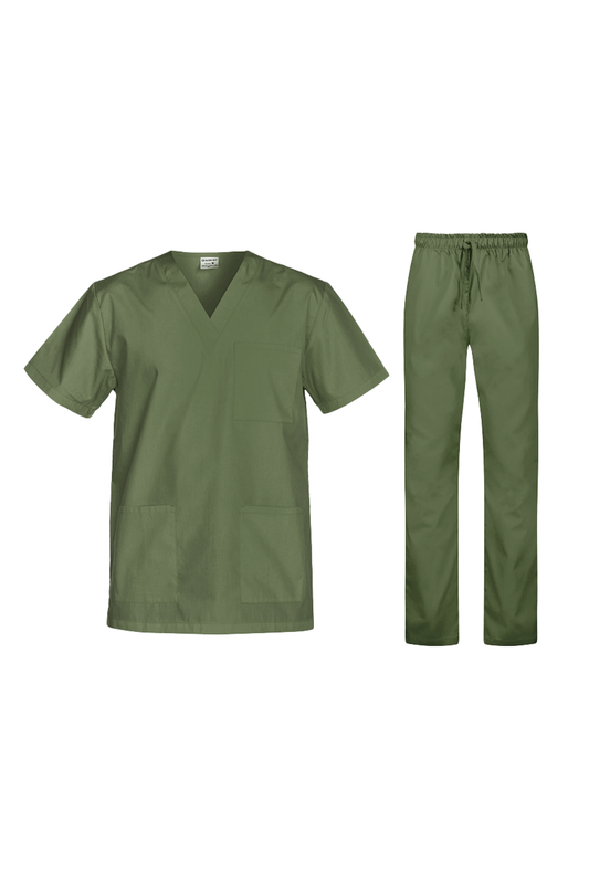 Costum medical tercot 110g olive unisex Cesare