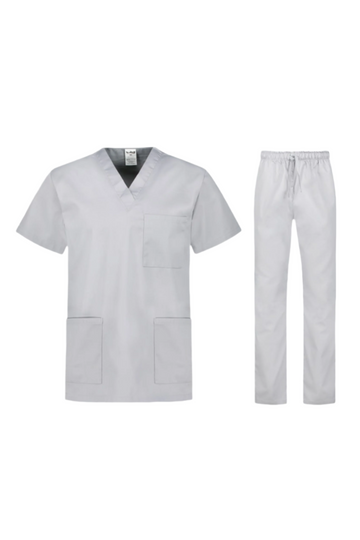 Uniforma de lucru gri deschis unisex tercot 180g Colombo