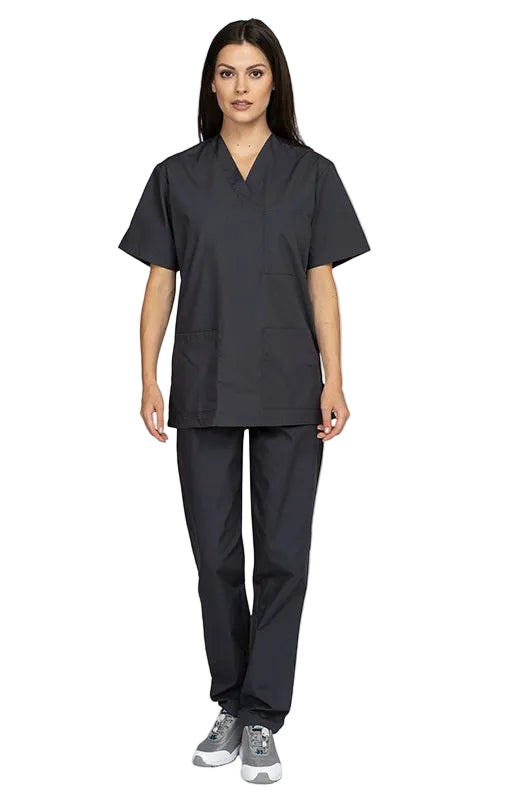 Costum medical tercot 110g gri inchis unisex Cesare