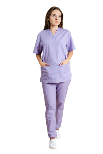 Costum medical tercot 110g iris unisex Cesare