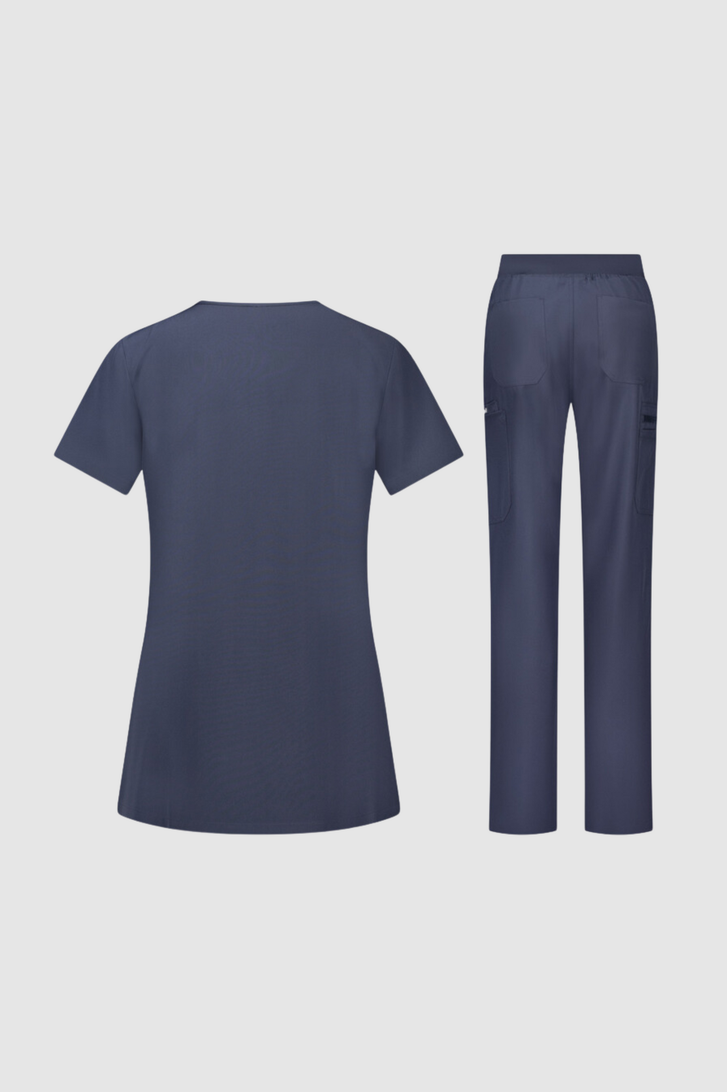 Costum medical gri dama poliester-elastan 170g Bella