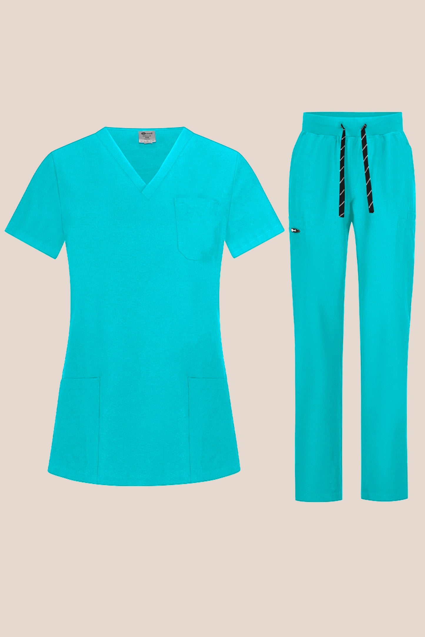 Costum medical Turcoaz Dama Poliester 170g Bella