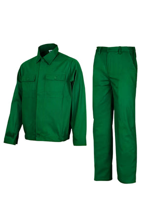 Costum salopeta verde unisex bumbac 260g Beni