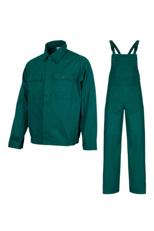 Costum salopeta verde unisex bumbac 260g Mex