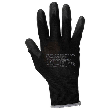 Manusi de protectie mecanica imersate in poliuretan Sensor Black categoria II