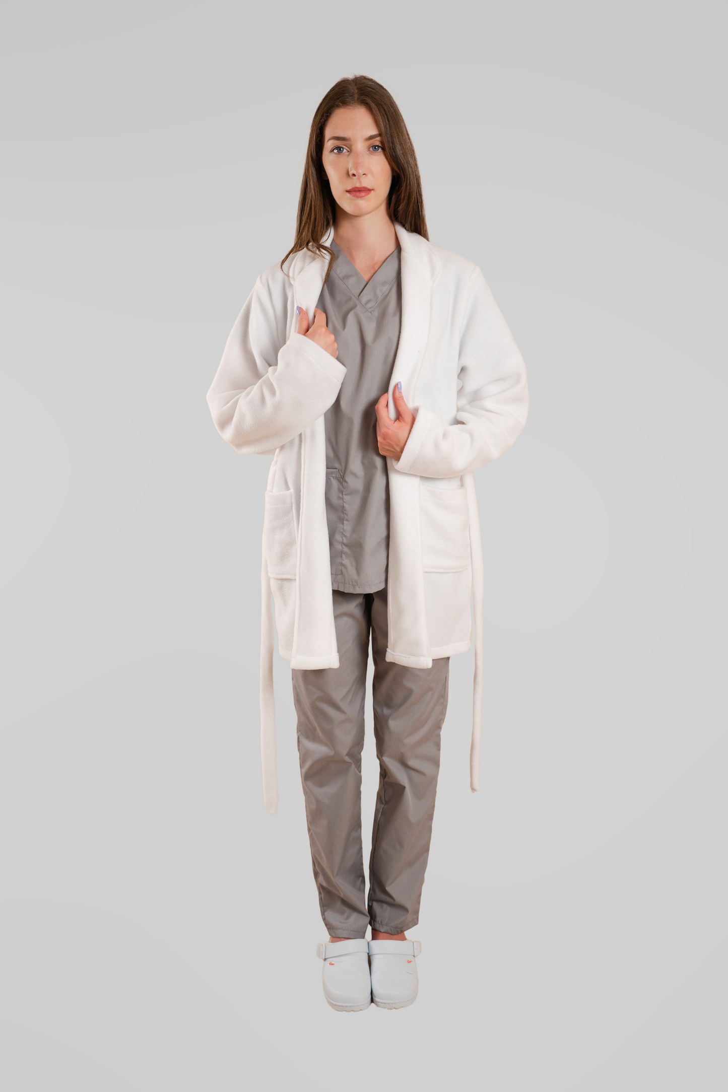 Halat polar medical Alb unisex fleece 270g Divia