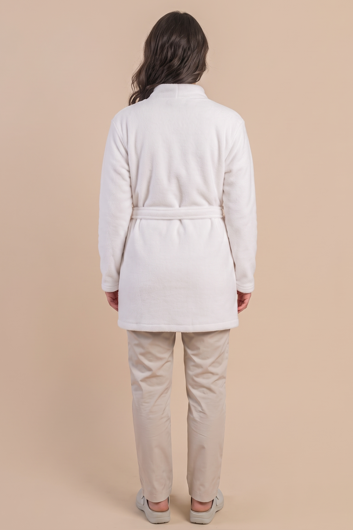 Halat polar medical alb unisex fleece 270g Divia
