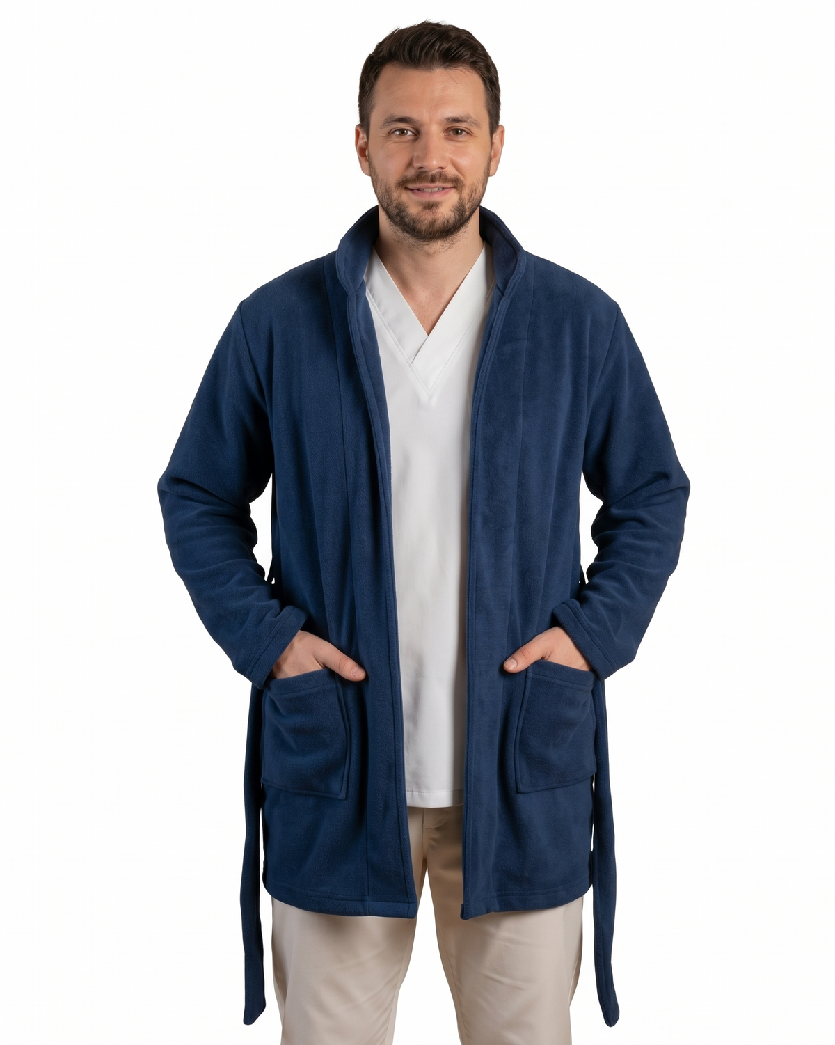 Halat polar medical bleumarin unisex fleece 270g Divia