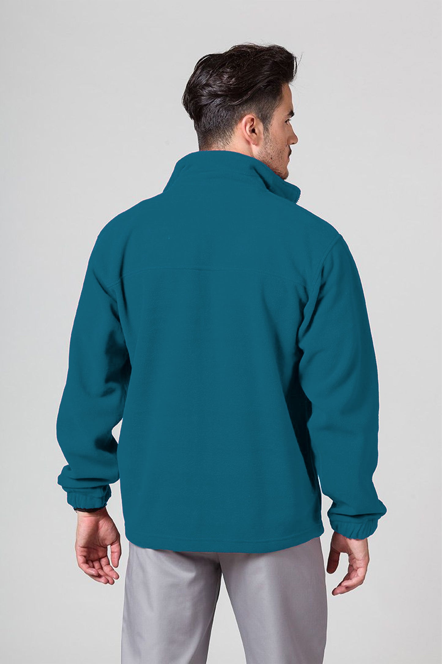 Jacheta fleece barbat albastru petrol Jacket 501