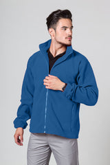 Jacheta fleece barbat bleu