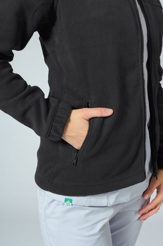 Jacheta fleece dama gri inchis Jacket 504