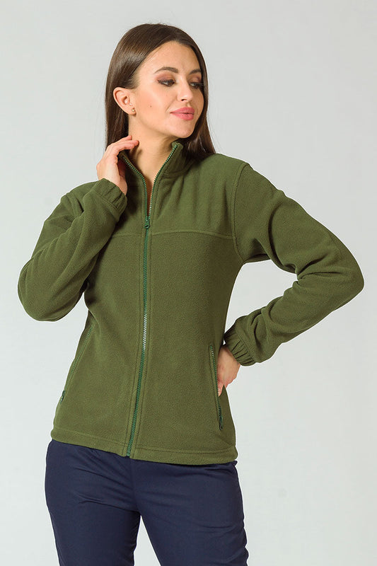 Jacheta fleece dama verde sticla Jacket 504