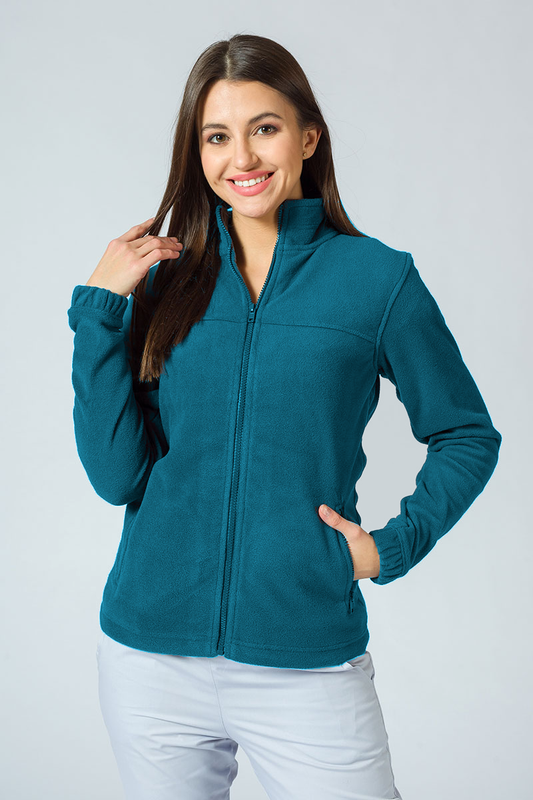 Jacheta fleece dama albastru petrol Jacket 504