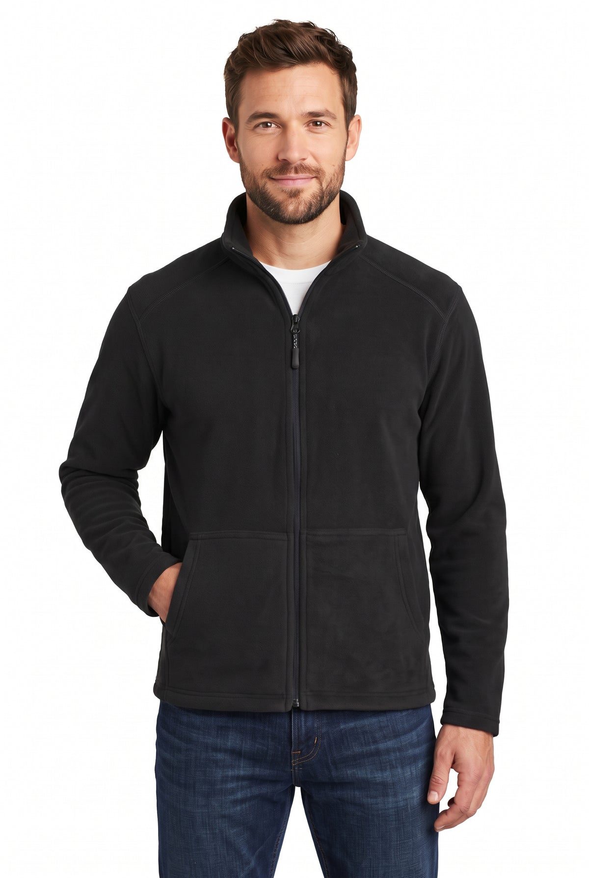 Jacheta fleece 280g negru Perth