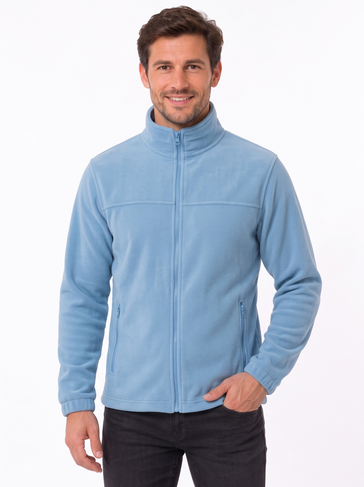 Jacheta fleece barbat bleu Jacket 501