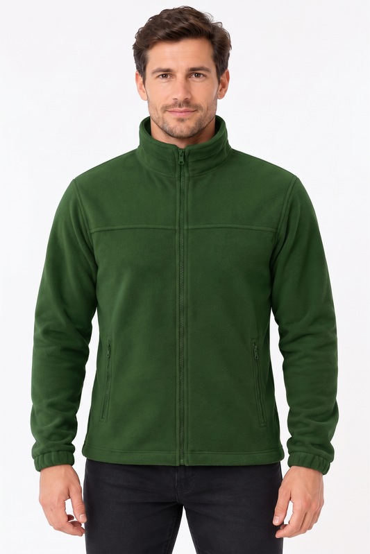 Jacheta fleece barbat verde sticla Jacket 501