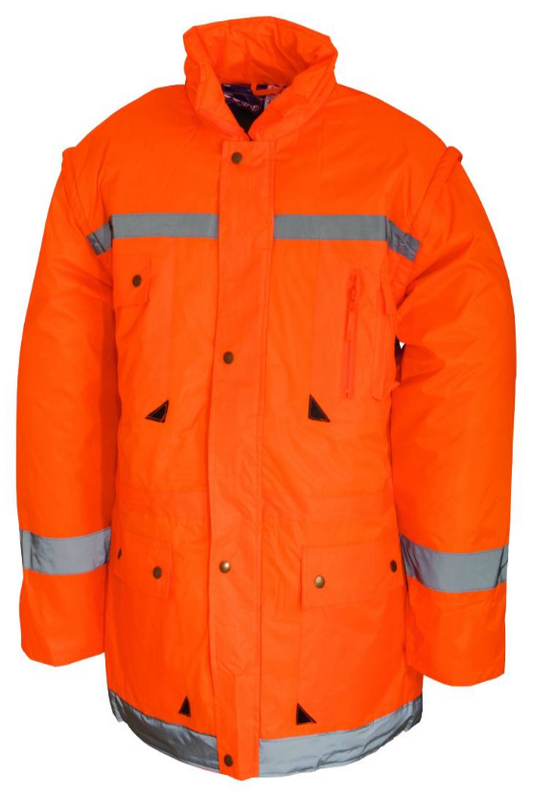 Scurta protectie reflectorizanta 2 in 1 London Renania portocaliu fluo 5B56 (9196)